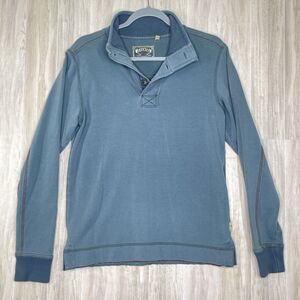Jeremiah Pullover Shirt Men’s Size Small Long Sleeve 1/4 Zip Blue Soft Casual